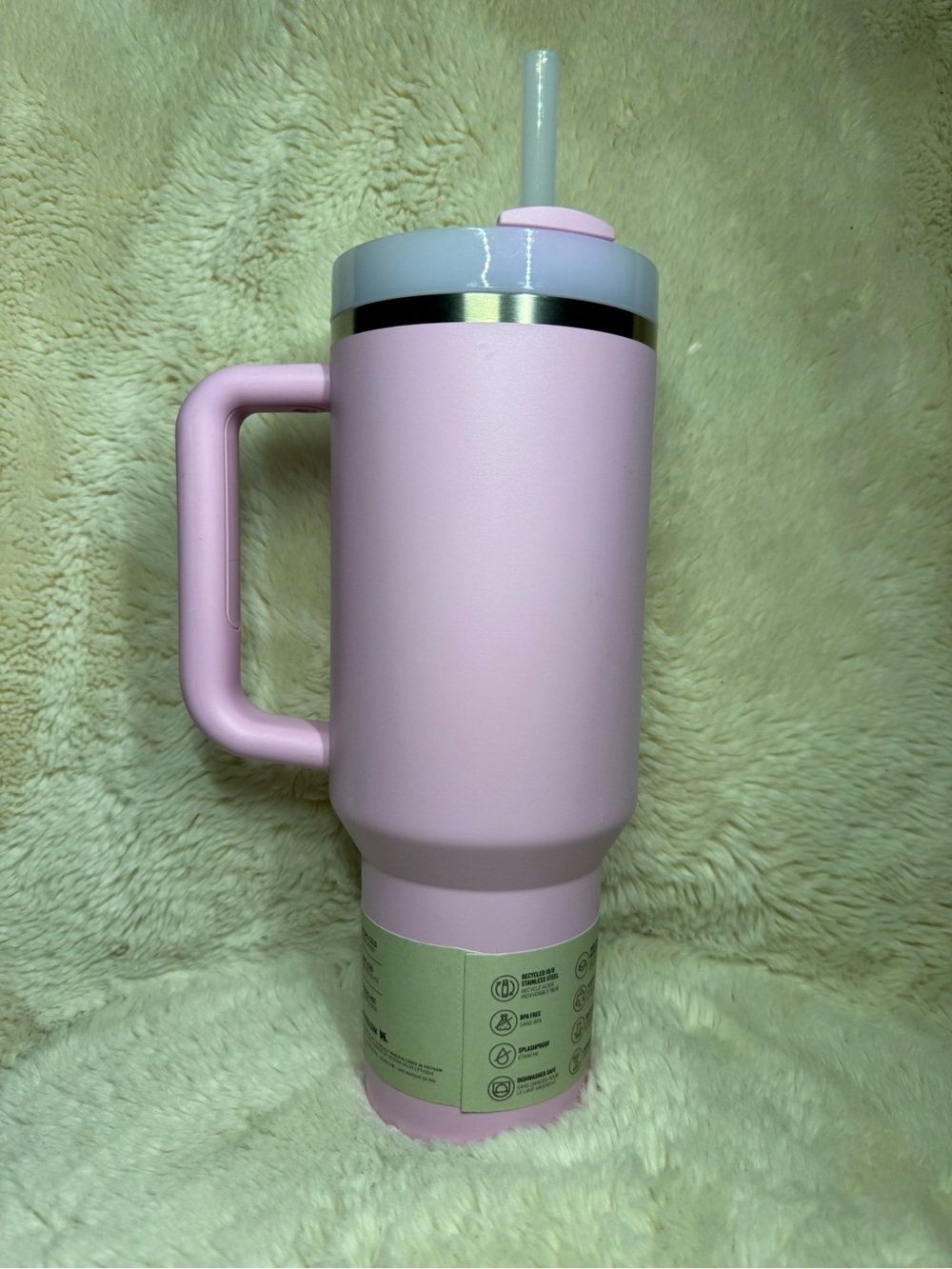 Stanley Light Pink Travel Tumbler - 40oz - Picture 2 of 4